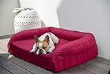 K9 Ballistics Tough Orthopedic Large Bolster Dog Bed - Washable, Durable and Water Resistant Dog Bed - Made for Big Dogs, 34'x40', Black