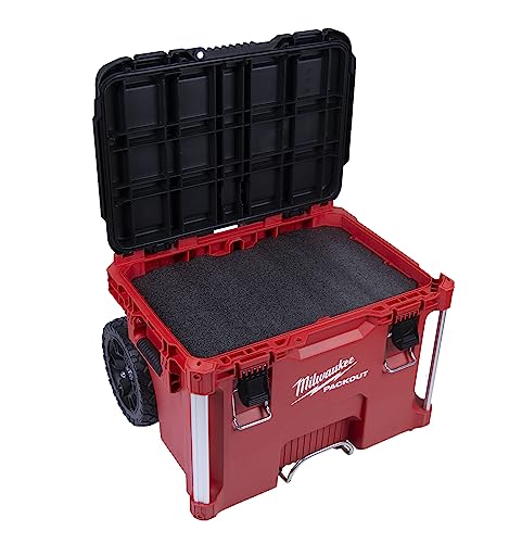 Econo Foam Inserts- Fits Milwaukee Packout ™ 48-22-8426 (6 Piece Foam Kit) Black/Red