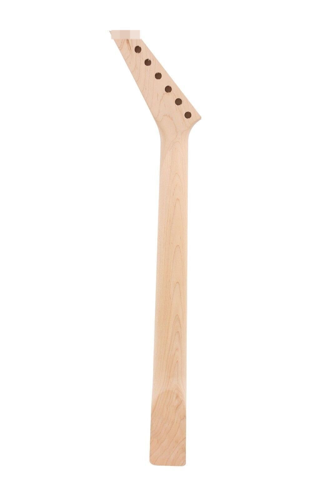 Gitarren-Jackson-Stil, anschraubbarer Ahornhals mit 24 Bünden, 64,8 cm, Palisander-Griffbrett-Hals, eingelegte Gitarrenteile, Ersatz (24 Bünde, 64,8 cm)