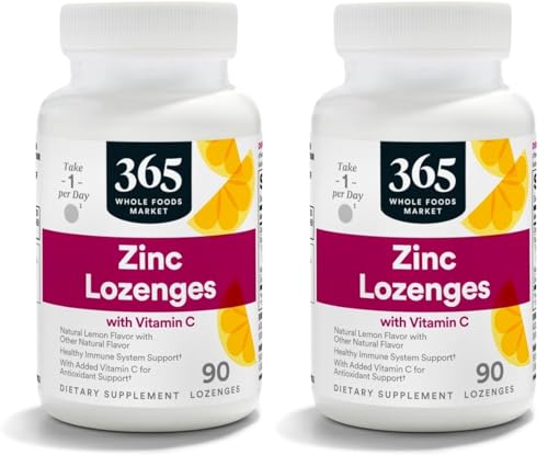 365 by Whole Foods Market, Lozenges Zinc Vitamin C, 90 Count
