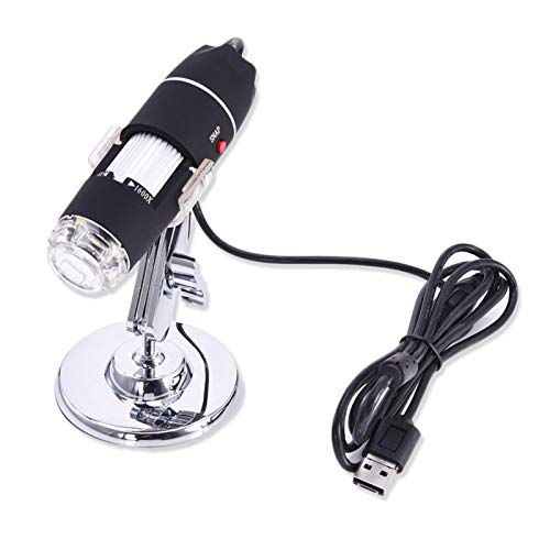 1600X USB Mikroskop, 2 In 1 Digital Kamera Microscope 8 LED Digital Vergrößerung Endoskop Mit Metallständer Max 1600X…