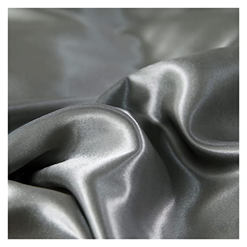 Drap plat en satin de soie camel or lit de mariage chic - 8