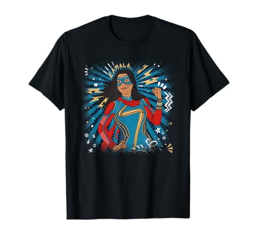 T-Shirt Ms. Marvel Kamala Khan Marvel Studios en coton pour adulte