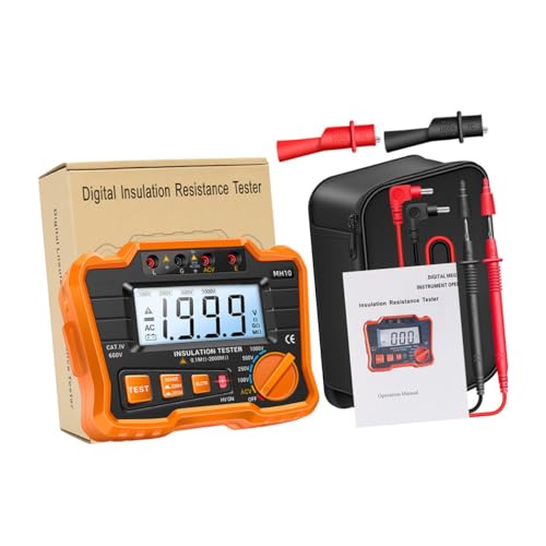 Misuratore digitale: la progettazione, la fabbricazione e il collaudo di questo strumento soddisfano tutti i requisiti di sicurezza per i prodotti di misurazione elettronica, con una varietà di livelli di tensione in uscita, grande capacità, forte anti-interferenza, tester di resistenza di isolamento lcd