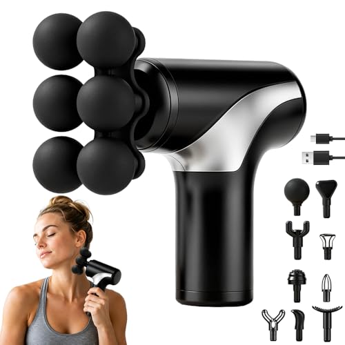 WDKXCN Massagepistole Mini, Massage Gun Mini mit 6 Einstellbaren Stufen,
