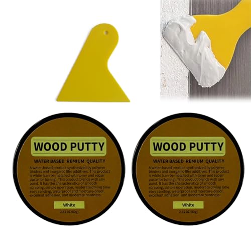 Mastic Bois,Kit de Mastic à Bois,2pcs 80g Mastic à Bois,Mastic à ...