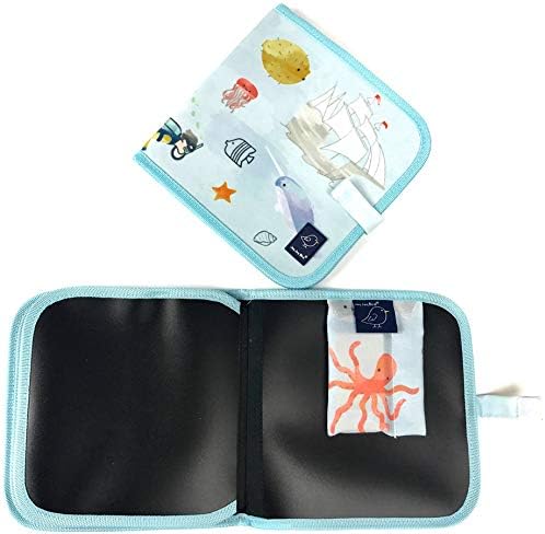 Jaq Jaq Bird Children's Mess Free Chalk Doodle It & Go Coloring Book (Sea)