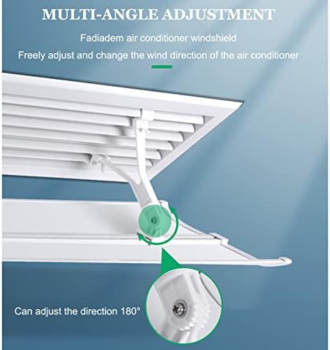 Adjustable Air Conditioner Vent Cover - Central AC Diverter, Anti-Direct Blowing Baffle for Home, RV & HVAC Systems, Optimizes Airflow, 92×30CM, Energy Efficient Solution