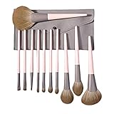 Nuestros pinceles de maquillaje son de fibra de seda de maíz sintética suave y densa, las cerdas son esponjosas y cómodas al tacto, no dañarán su piel.