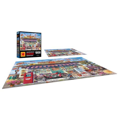 Image of RoseArt Kodak Premium Earl's Auto 1000 Piece Jigsaw Puzzle for Adults