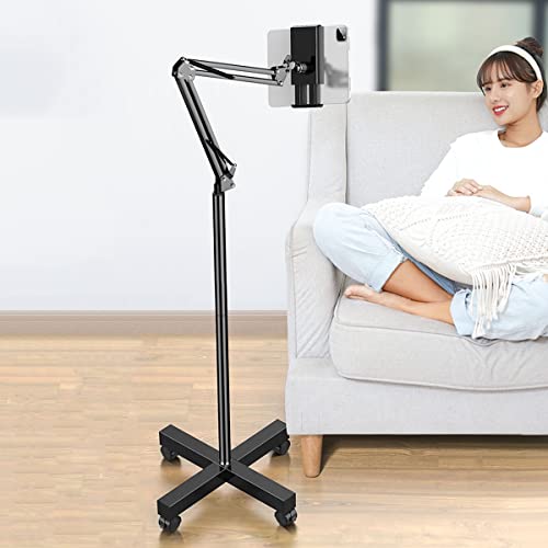 Support pour tablette haut de gamme avec bras flexible et roues multidirectionnelles