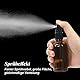 6 Stück Sprühflasche 50ml Glas Zerstäuber, Braunglasflaschen mit Schwarzer Zerstäuber Inkl. Etikett Tropfer Kleiner Trichter für Ätherisches Öle Kosmetik Apotheker Reinigung Aromatherapie (50ml)