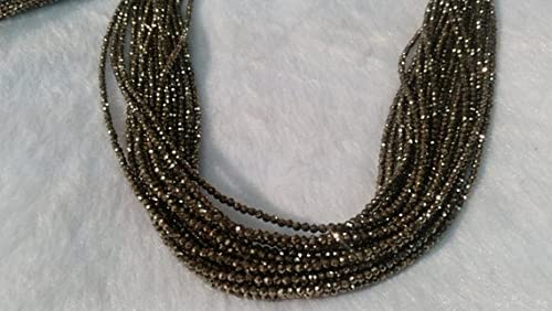 Pyrite naturelle 2mm perles facettées pour créer vos bijoux bohèmes chic du quotidien