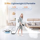 Trsaow Steam Cleaners 1.2L 2500W 3.5 Bar Portable Steam Cleaner Handheld,6 Speed Adjustable Steamer Cleaning Machine High Pressure Steam Cleaner with 4 Brush for Home Kitchen Sofa Floor Car Bathroom - Image 3
