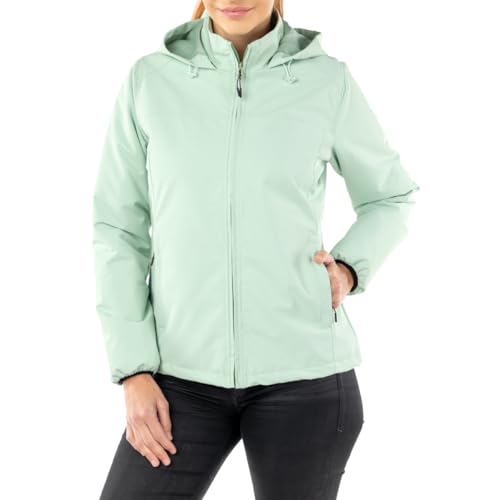 Chubasquero transpirable mujer para días de lluvia y paseos en color agua