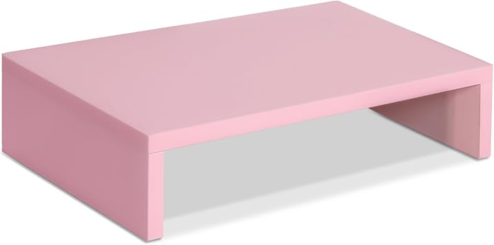 Amazon.com: TEAMIX Pink Monitor Stand Riser, Wood Monitor Riser with ...