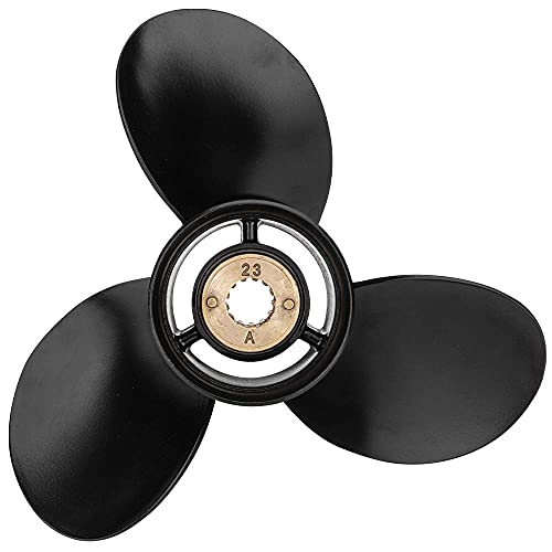 Qiluprop 10 1/2 X 13 (13 Spline Tooth) Upgrade Aluminum Outboard Boat Propeller Fit Mercury Engines 30-70Hp/25Hp Bigfoot(4 Stroke), Parts No:48-816704A45, Rh #TOP2
