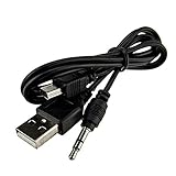 JNSupplier USB 2.0 Male to mini B Male and 3.5mm Aux Jack Plug Audio Video Transfer Cable