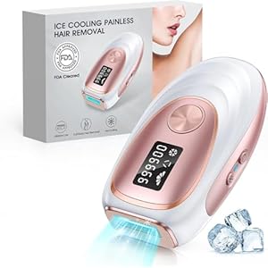 Haarlosy IPL-ontharingsapparaat met koelfunctie, 999.900 flitsen, 5 energieniveaus, pijnloze laserepilator voor vrouwen, mannen, gezicht, oksels, benen en lichaam