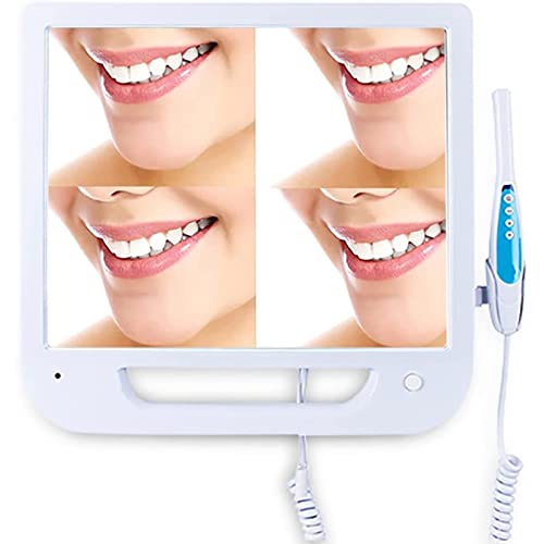  Amhuui Telecamera Intraorale Dentale, Telecamera Endoscopica Medica Telecamera Intraorale Dentale, VGA con Monitor da 17 Pollici/Scanner Intraorale Digitale CMOS Odontoiatria