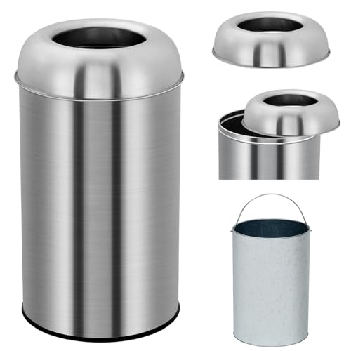 Takywep caneca de basura redonda acero inoxidable 50 L