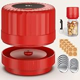 HTPOW Electric Mason Jar Vacuum Sealer Kit + Wide & Regular Mouth Mason Lid