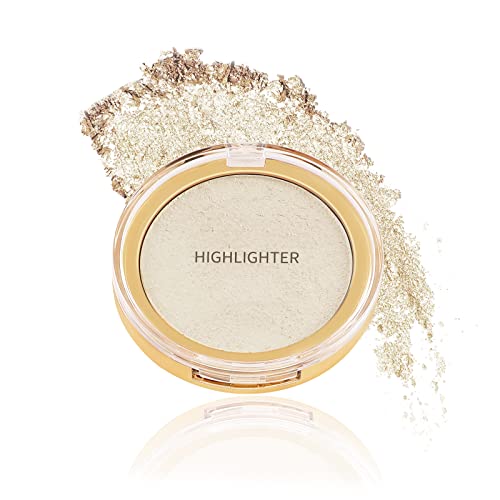Boobeen Highlighter Powder Palette - Glow Shimmer Illuminator For Face Highlighter Makeup, Long Lasting Brighten Skin #TOP13