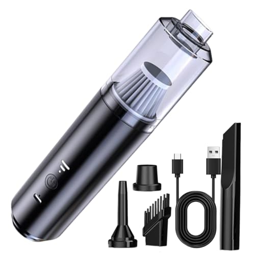 Genérico Aspiradora Portátil Sin Cable para Coche,Aspirador Doméstico Compacto | Pequeña Máquina Silenciosa de Limpieza Profunda para Casa, Sofá y Automóvil