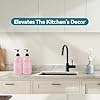 COHOSEGE Glass Soap Dispenser Set 2 Pack,16 Oz Dish Soap Dispenser for Kitchen Sink,Pink Kitchen Accessories and Kitchen Decor,Pink Decorations and Kitchen Utensils for Kitchen #3