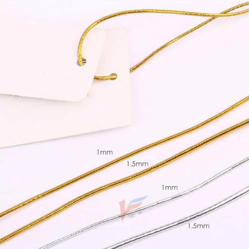Cuerda elástica dorada contra roturas: hilo resistente para pulseras 5