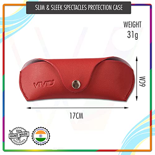Image of VIVID Unisex Specs Snap Button Eyewear Dabbi Faux Leather Soft Case Cover