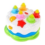 Honor-Y Kids Birthday Cake Toy for Babies & Toddlers with Candles Lights and Music, Happy Birthday...