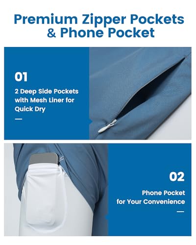 maamgic 5inch Mens Swimming Trunks with Compression Liner 2-in-1 Swim Trunks Stretch Quick Dry Swim Shorts Zipper Pockets4