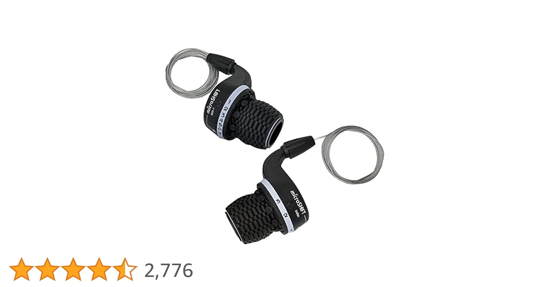 Amazon | Microshift MTB Bike Bicycle Twist Grip Gear MS25-7