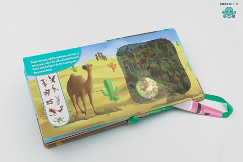 Image of Booktopus Torch Discovery Book - Jungle Animals Hidden Picture Book with Torch - Learning Activity Books for Kids 4+ Years: Torch Book