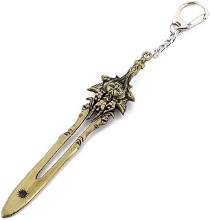 سلسلة مفاتيح جي او دي اوف دبليو ايه ار كراتوس بليد اوف اوليمبوس مصنوعة يدويا للرجال - 12.3 سم من خليط الزنك المعدني