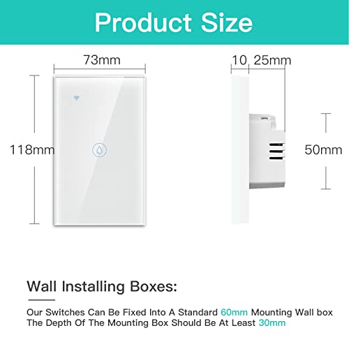 Bseed DS-162WUS11 Smart Water Heater Switch,Work thumb #2