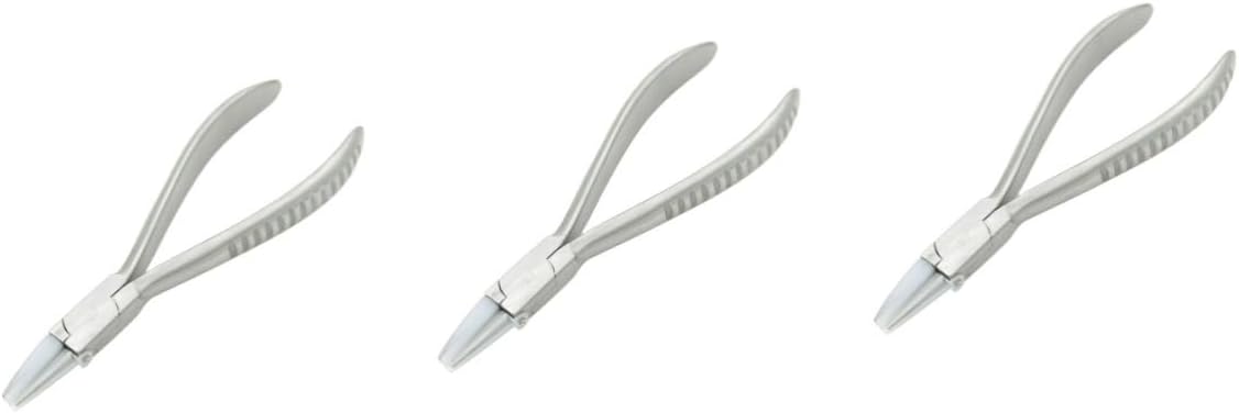 OSALADI 3pcs Eyeglass Frame Adjustment Pliers Multi-use Ferrule Crimper for Glasses Repair Ergonomic Diy Pliers