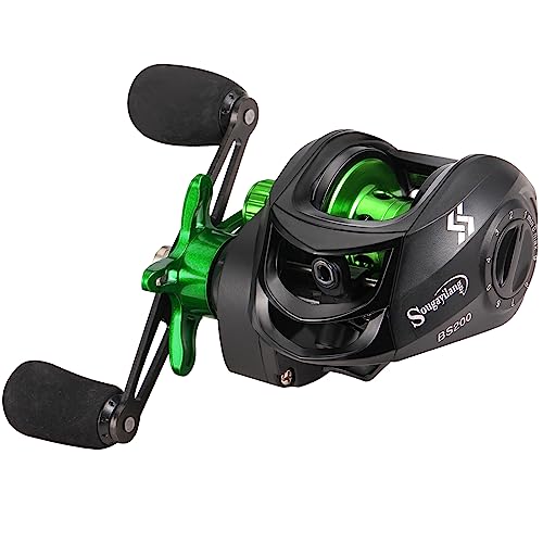 Image of Sougayilang Baitcasting Fishing Reels, Super Smooth Baitcast Reel with Magnetic Braking System Casting Reel-Right Handed