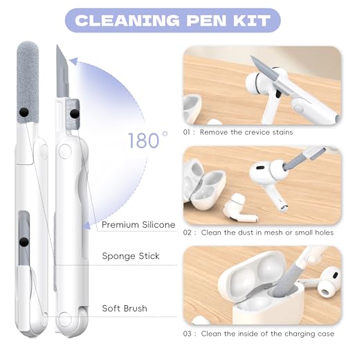 Image of for Airpods Pro 2 Case with Cleaner Kit, Crystal Clear Cover