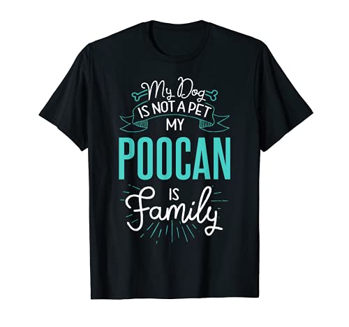 Cute Poocan Design Family Dog Giftn T-Shirt
