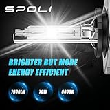 SPOLI D3S Xenon Bulb, 6000K White Car Headlight Bulb 35W Light, High Low Beam IP68 Waterproof Xenon Headlight Bulbs Pack of 2 - Image 3