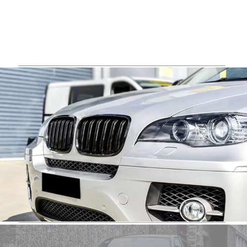 Calandre avant pour BMW X5 X6 E70 2007-2014 à double lamelles - 6