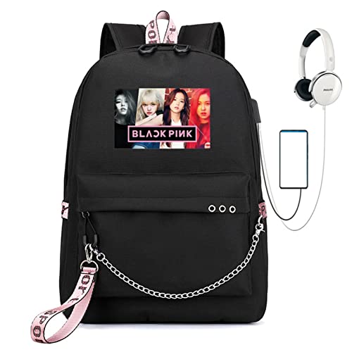 Lisa Rose JISOO Jennie Color Photo Backpack 17.7 in Backpack