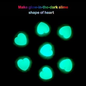 Afofall Slime Party Favors, Glow in The Dark Slime 12 Pack, Non-Sticky, Mess-Free, Neon Blue Green Pink Yellow Colors Bunny Slime Kit, Perfect Easter Basket Fillers, Birthday Gifts, Classroom Rewards