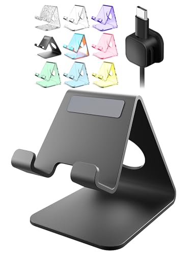 TOPGO Metal Phone Stand with Cable Collective