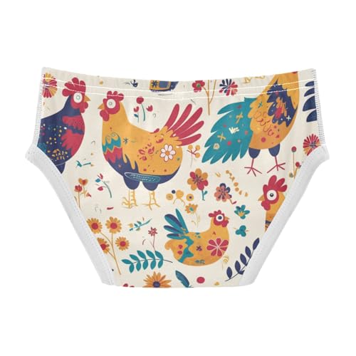 KLL Rooster Rustic Country Chicken Farmhouse Mexicana Baby Boys Soft Nighttime Underwear Cute Undies2