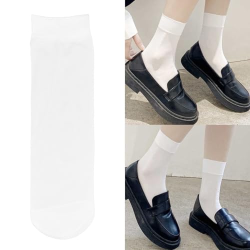 Image of Women's 10-12 Pairs Ankle High Sheer Nylon Socks