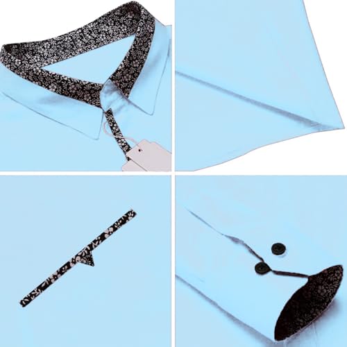 Image of Mens Shirt | Black Cotton Blend Casual | Regular Fit | Full Sleeve | Printed Spread Collar | Solid Plain Style | Summer Office Wear | Stylish Shirt for Men