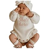 Personalized Embroidered Name Baby Romper Set,Newborn Coming Home Outfit,Soft Cotton,Gender Neutral